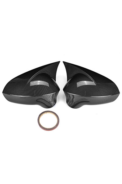 Choice أغطية مرايا جانبية خلفية من ألياف الكربون بلون أسود لامع/ألياف الكربون لسيارة سيات ليون MK2