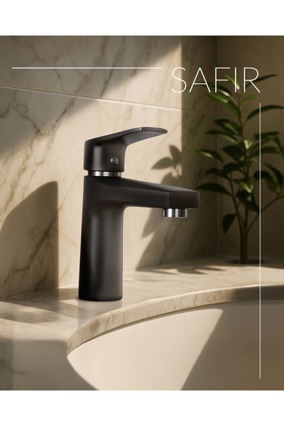 ACAR Safir Black Serisi Lavabo Bataryası