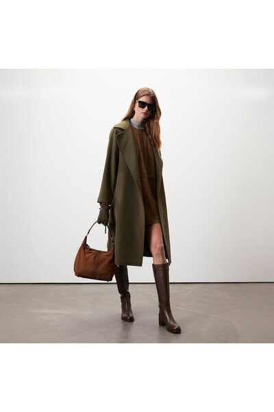 Desa Stefania Yeşil Kadın Trençkot