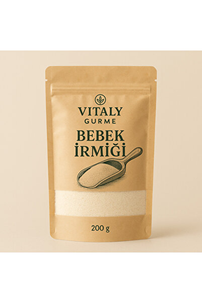 Vitaly Gurme Bebek İrmiği 200g - Bebek Ek Gıda +6 Ay İnce Buğday İrmik
