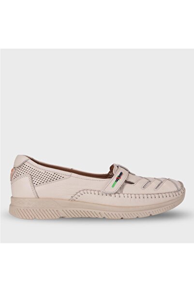 Forelli 29429-g Elena Beige Women's Genuine Leather Shoes