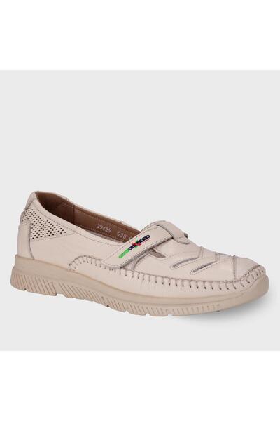 Forelli 29429-g Elena Beige Women's Genuine Leather Shoes