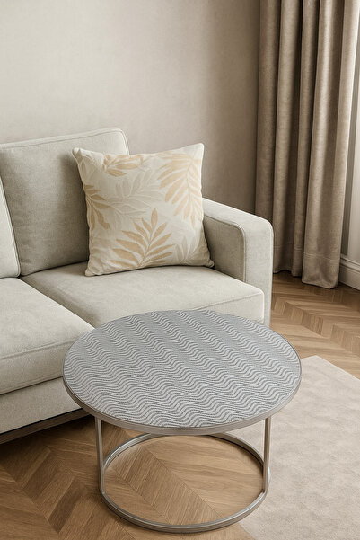 Rona Home Husă pentru măsuță de cafea, cu design elegant, din 3 piese, pentru măsuță de cafea, ușor de spălat, rezistentă la pete, pentru sufragerie.