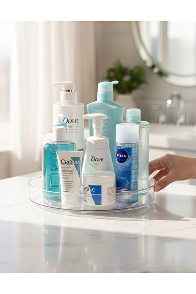 EVSTYLE 360 Degree Rotary Makeup & Jewelry Organizer