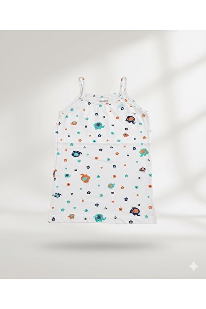 Tutku Kız Çocuk Atlet 1’lİ Paket – %94 Pamuk %6 Elastan – Numara 3 (5-6 Yaş) – Kombin Renk