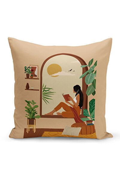 Bertille Home Bohemian Series Double Sided Digital Printed Throw Pillow Case (Bohemian Cushion Cover)