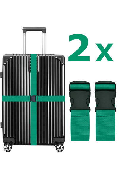RZ RY ZAGA Valiz Kemeri Yeşil Ekstra Emniyet Kilitli Ve Tokalı Ölçüsü Ayarlan...