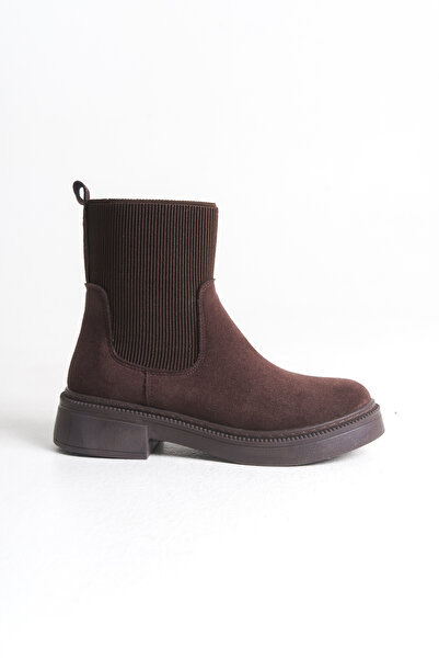 luuq shoes VONTEL Elastik Yan Bantlı Kadın Günlük Bot