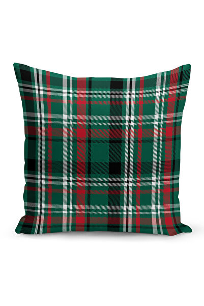 Bertille Home Πρωτοχρονιάτικη καρό σειρά - Κάλυμμα μαξιλαριού με ψηφιακή εκτύ...