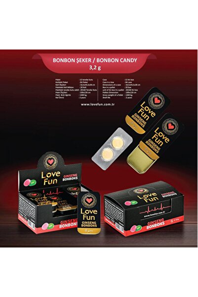 CİNİVİZ SHOP Love Fun 2'li Bonbon 12 Teneke (24 Adt)