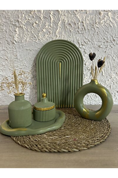 Zigzag Home Σετ βάζου, δίσκου, μίνι κουτιού 5 τεμαχίων σε μποημικό στυλ, διακοσμητικό, ειδικό σχέδιο, διακόσμηση σπιτιού, δώρο