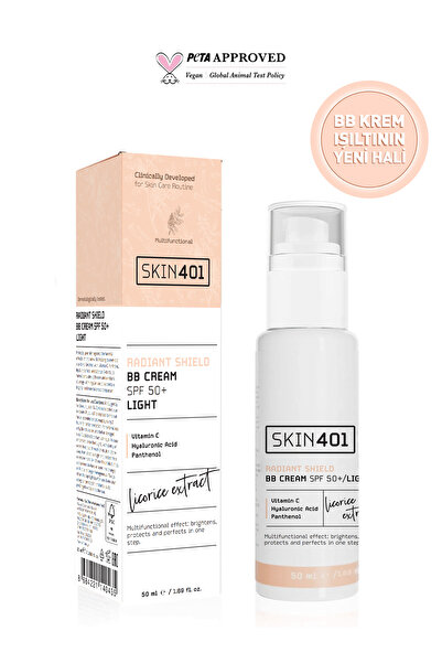 Skin401 Multi-fonksiyonel Aydınlatıcı BB Krem SPF 50+ / Açık Cilt Tonu 50ml (Light Tone)