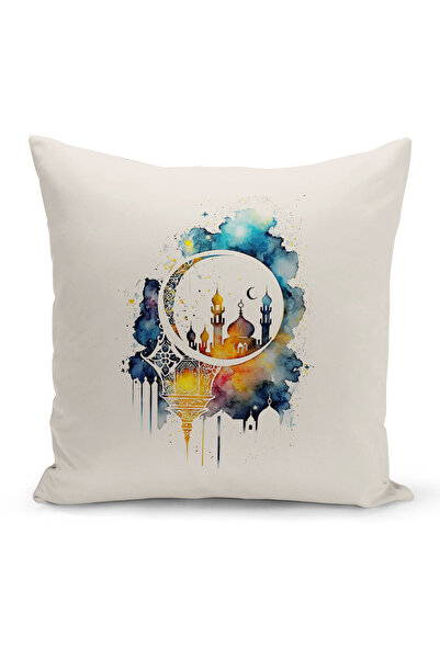 Bertille Home غطاء وسادة مطبوع رقميًا مزدوج الجوانب من سلسلة رمضان (غطاء سرير...