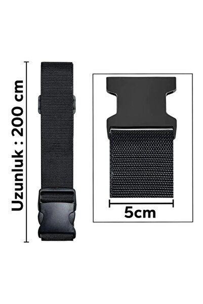 RZ RY ZAGA Valiz Kemeri Pudra Pembe Ekstra Emniyet Kilitli Tokalı Ayarlanabilir Bavul Kemeri 2 Adet 5cm X 200cm