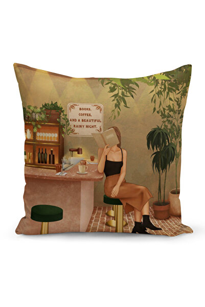 Bertille Home Husă de pernă cu imprimare digitală pe două fețe din seria Bohe...