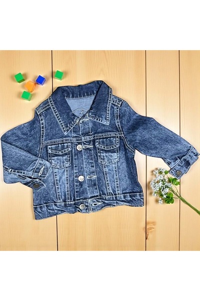 LOVE MAXX Jachetă din denim cu buzunare detaliate Albastru