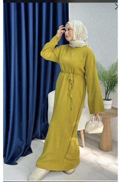 AXXAN knit dress lace-up long dress modest dress standard size between size 3...