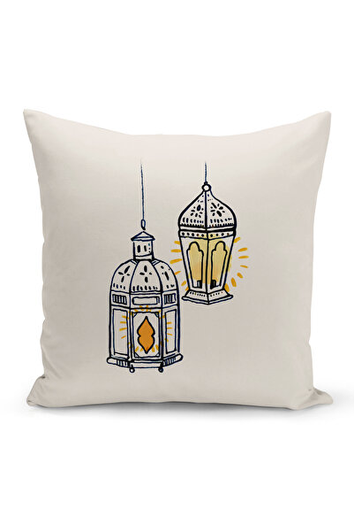 Bertille Home غطاء وسادة مطبوع رقميًا مزدوج الجوانب من سلسلة رمضان (غطاء سرير...