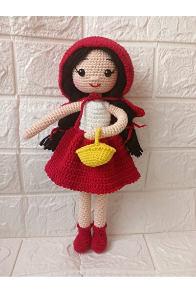 Toyscity Kırmızı Başlıklı Kız Amigurumi Örgü Oyuncak