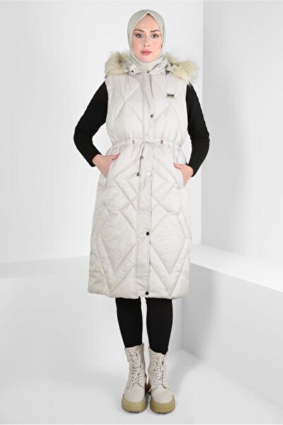 Alvina VESTĂ PUFLABILĂ CU GUGĂ 90441