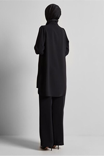 Alvina Shirt Collar Trousers Suit 45617