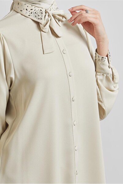 Alvina Stone Detail Satin Tunic 45323