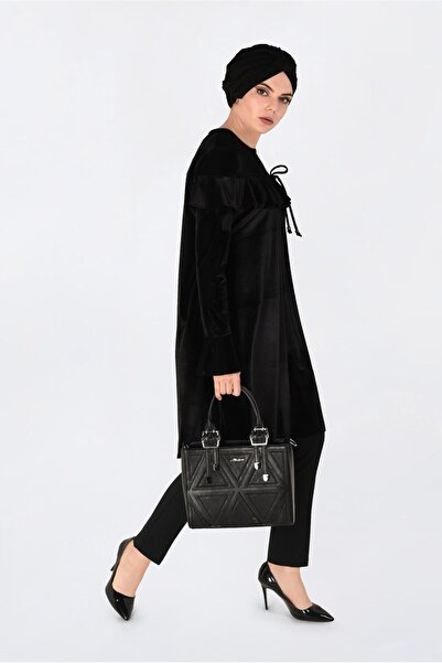 Alvina Velvet Tunic with Shoulder Volanes 4789