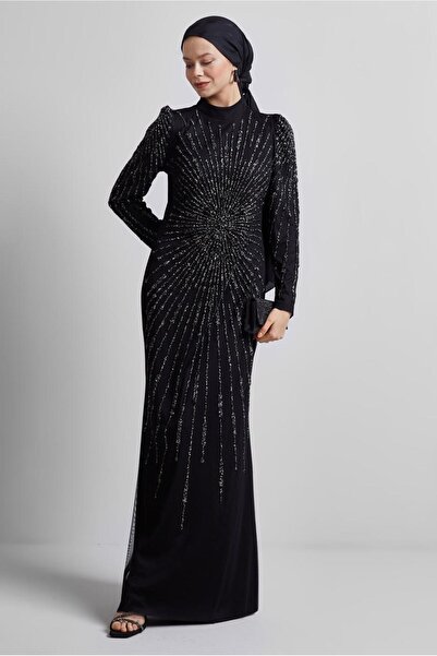 Alvina TAŞ DETAYLI ABİYE ELBİSE 50510