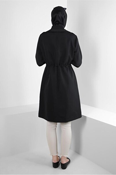 Alvina BANTLI BELİ BÜZGÜLÜ TRENÇKOT 10770