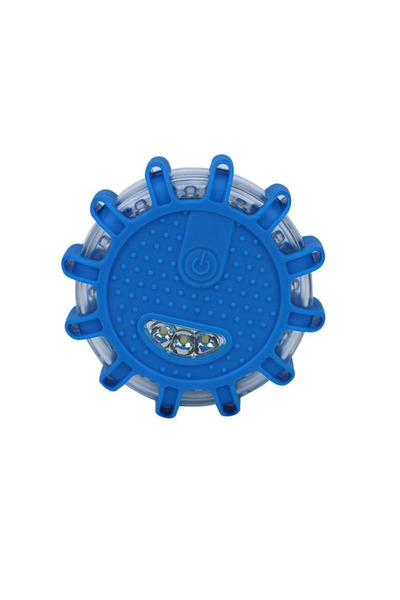 Choice Blue 9 Modes 12 LED Roadway Safety Traffic Light Flare Flashing Warning Alarming Lamp Magnetic Base