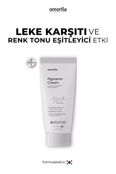 OMORFİA Cilt Beyazlatıcı, Leke Karşıtı Aydınlatıcı Glutatyon İçerikli Bakım Kremi 50 ml