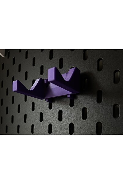 3D Skadis Konsol Tutucu Mor, Controller Standı, Joystick Tutucu