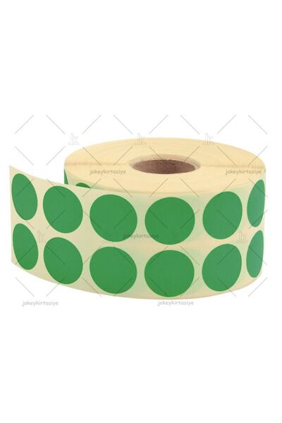 Tanex ملصق نقطة ماركر 20 مم (2500 قطعة من ملصقات النقاط الخضراء)