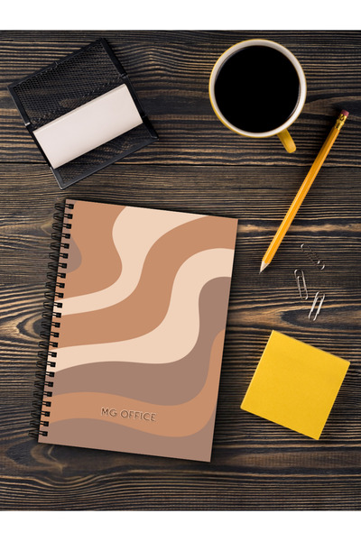 MG Office Caiet Foaie Velina A5 Spirala 80 file Cappuccino | Foi Albe Veline coli 80g/mp