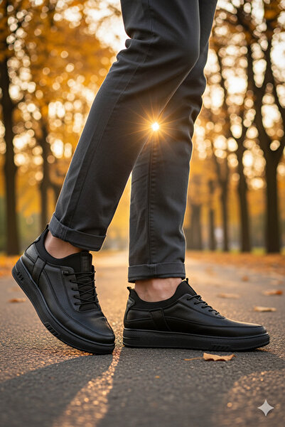 ULUSOY 901 hakiki deri erkek ayakkabı kahverengi ortopedik taban günlük hafif ayakkabı