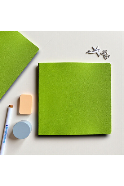 Fark Tanıtım Dotted Notepad – Pu Leather Notepad – 16.5X16.5 Cm, 96 Sheets (192 Pages), 90 Gr Ivory Paper