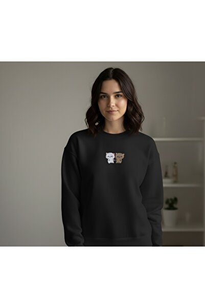 Store Dudu& Bubu Detay Nakış Sweatshirt