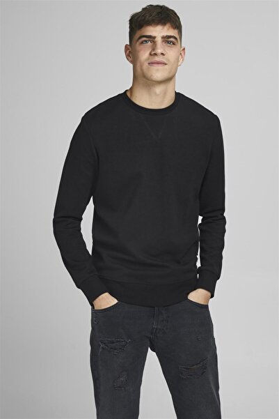 Jack & Jones Jjebasic Sweat Crew Neck Noos Black