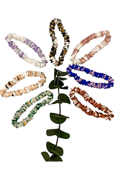 ICON SILK %100 Ipek Saç Tokası Seti (ince) 7 Adet