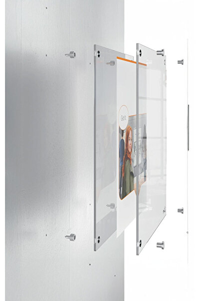 Queen Bee İstanbul Pleksi Diploma Sertifika Çerçevesi | Duvar Tipi Vidalı Montaj | A4 UYUMLU