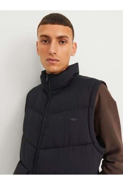 Jack & Jones Подплатена жилетка с матова повърхност - Vesterbro