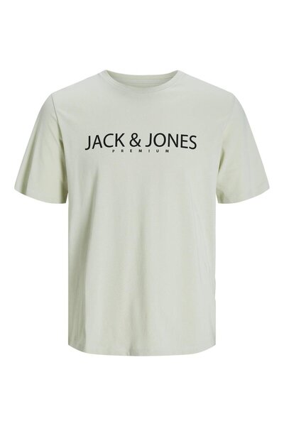 Jack & Jones Pánské tričko - Jprblajack Ss Tee, Crew Neck, Fst Ln, 12256971 Green Tint