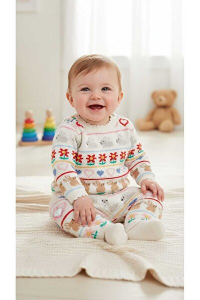 Next Baby %100 Pamuk Desenli Triko Alt Üst Takım