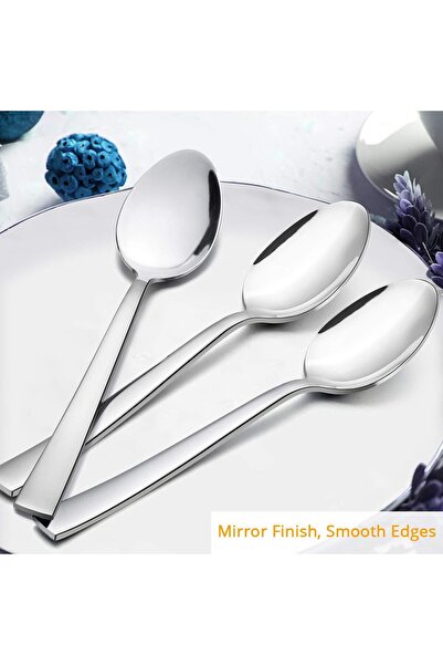 NİCE 18/10 Stainless Steel Silver Spoon Set - 6 Small