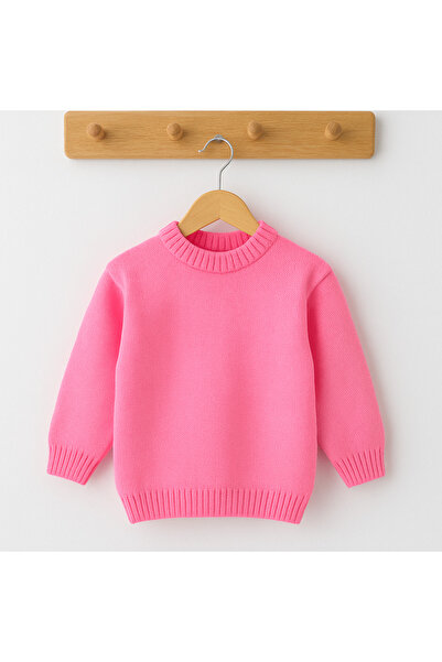 Cloudy Kids Kız Çocuk Bisiklet Yaka Triko Kazak