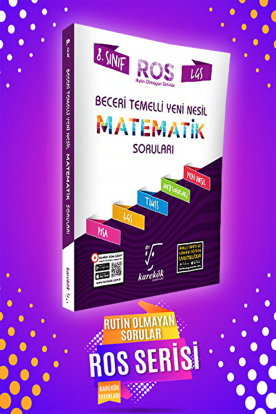 karakök yayınları 8.sınıf Beceri Temelli Yeni Nesil Matematik Soruları ROS So...