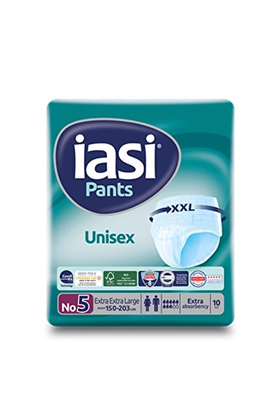 Iasi Scutece unisex tip chilot, mărimea 5 (XXL), 10 bucăți, confortabile, sup...