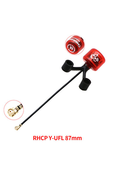 Choice RHCP Y type UFL 1pcs RUSHFPV Cherry II Generation 5.8Ghz 1.8dbi LHCP/RHCP Long Range FPV Antenna MMC