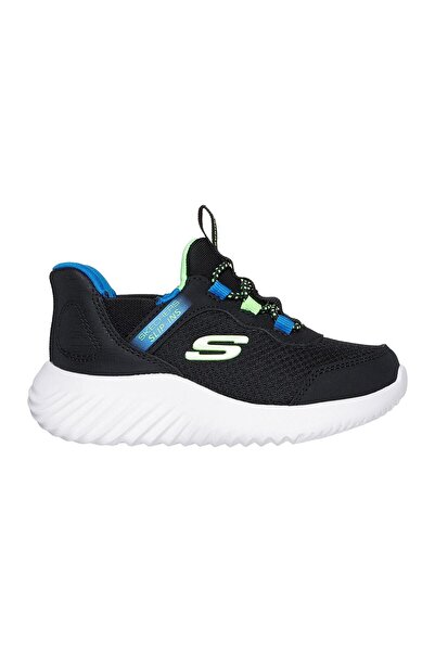 SKECHERS حذاء سهل الارتداء - أزرق/أسود/ليموني