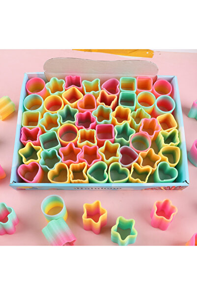 Choice 1box 48pcs 48Pcs Rainbow Magic Spring Toys Box Packaging for Kids Birthday Party Favors Goodie Pinat